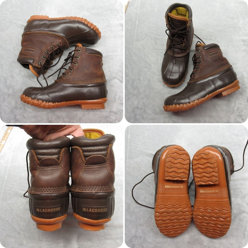 Lacrosse Pac Boots Women 7 Brown Heavy Extreme 5 Eye 7" 200G Duck Boots Leather